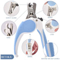Pet Nail Clipper details - safety guard, spring, silicone non-slip handle