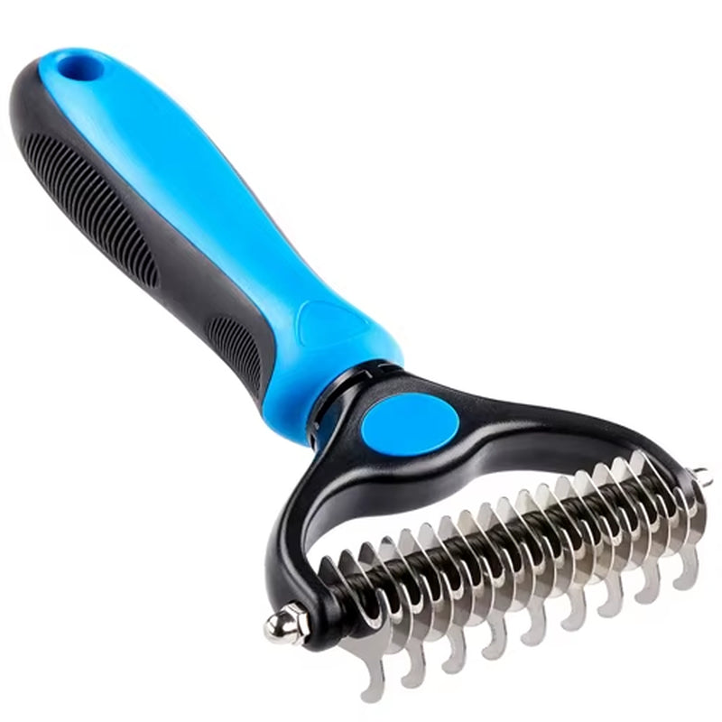 Pet Fur Knot Cutter Dog Grooming Shedding Tools Pet Cat Hair Removal Comb Brush Double Sided Pet Products
